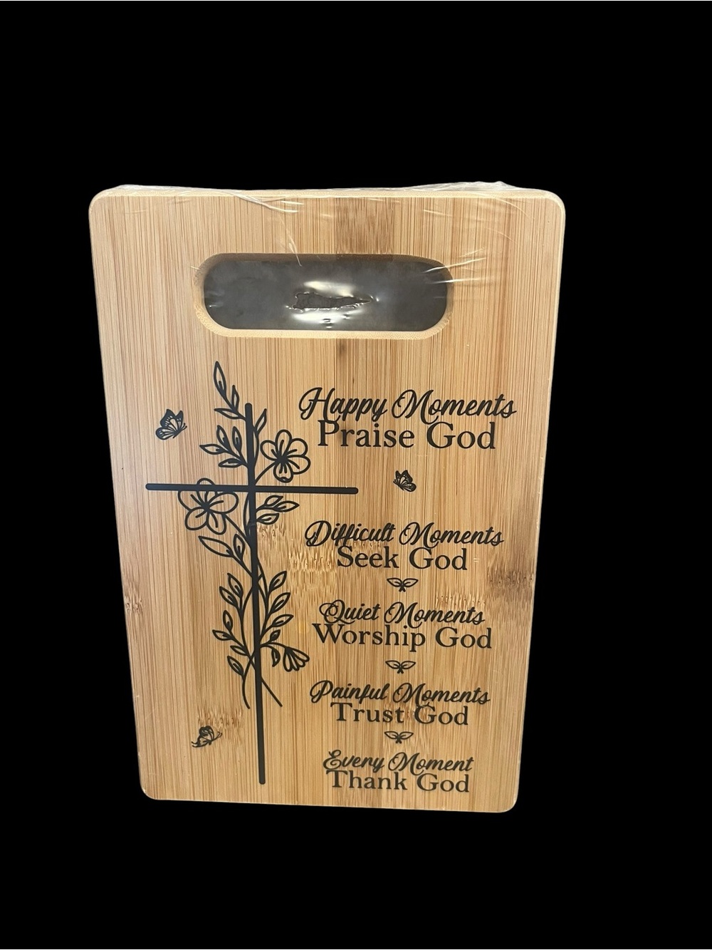 Religious Christianity Cutting Board Wall Plaque Inspirational Gifts NEW SEALED
